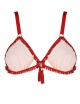 AW12 Inheritance Capillaries Braided Triangle Bra (Nude & Red)